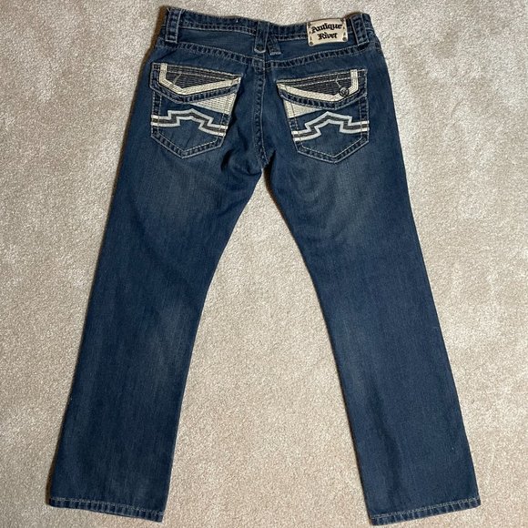 Men's size 32 Antique Rivet Denim Blue Jeans - Picture 3 of 6